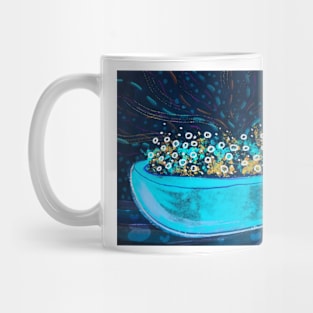 Night bath with flowers Mug